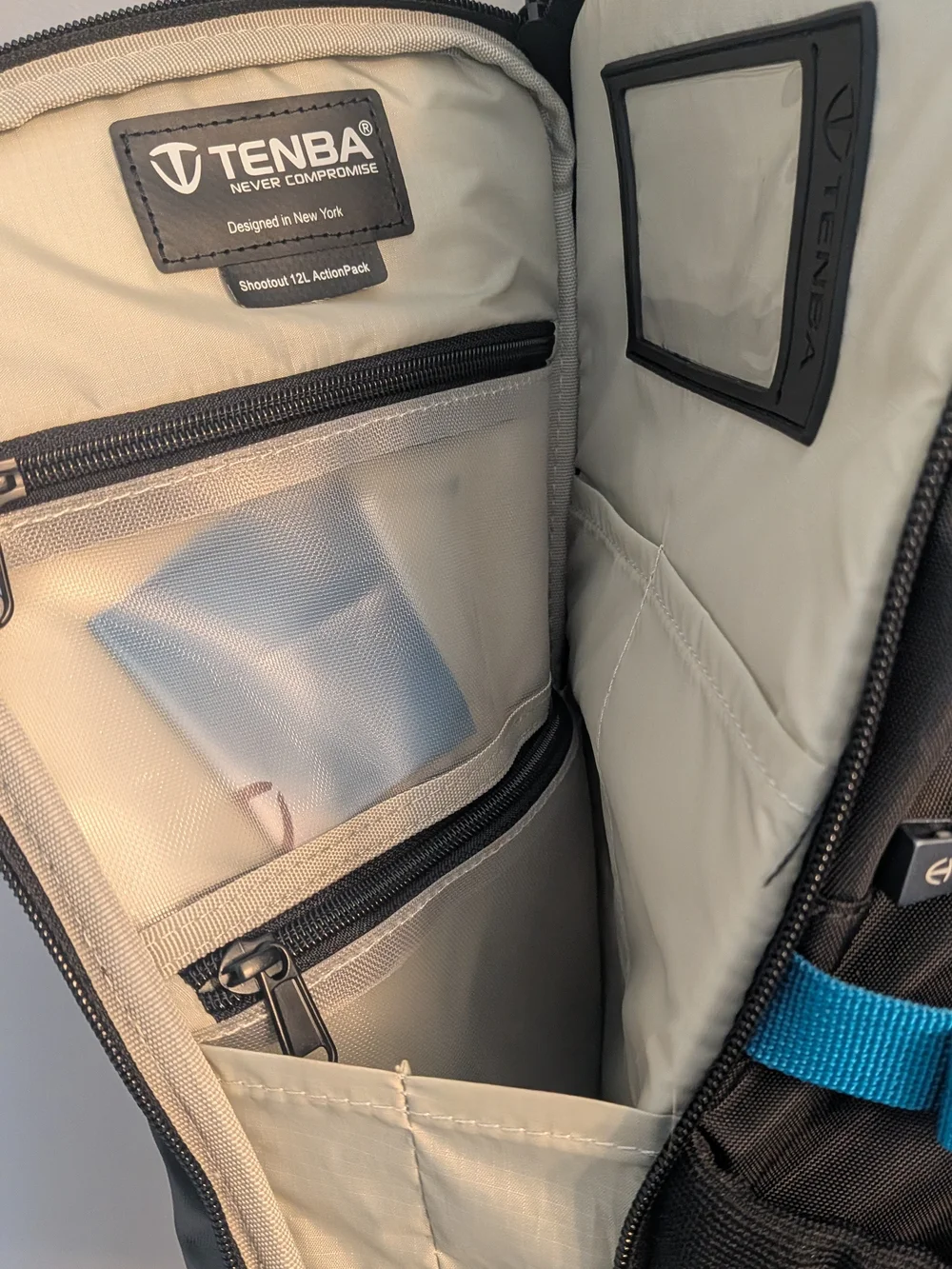 New Tenba Shootout 12L ActionPack for GoPro Camera Backpack Blue and Black